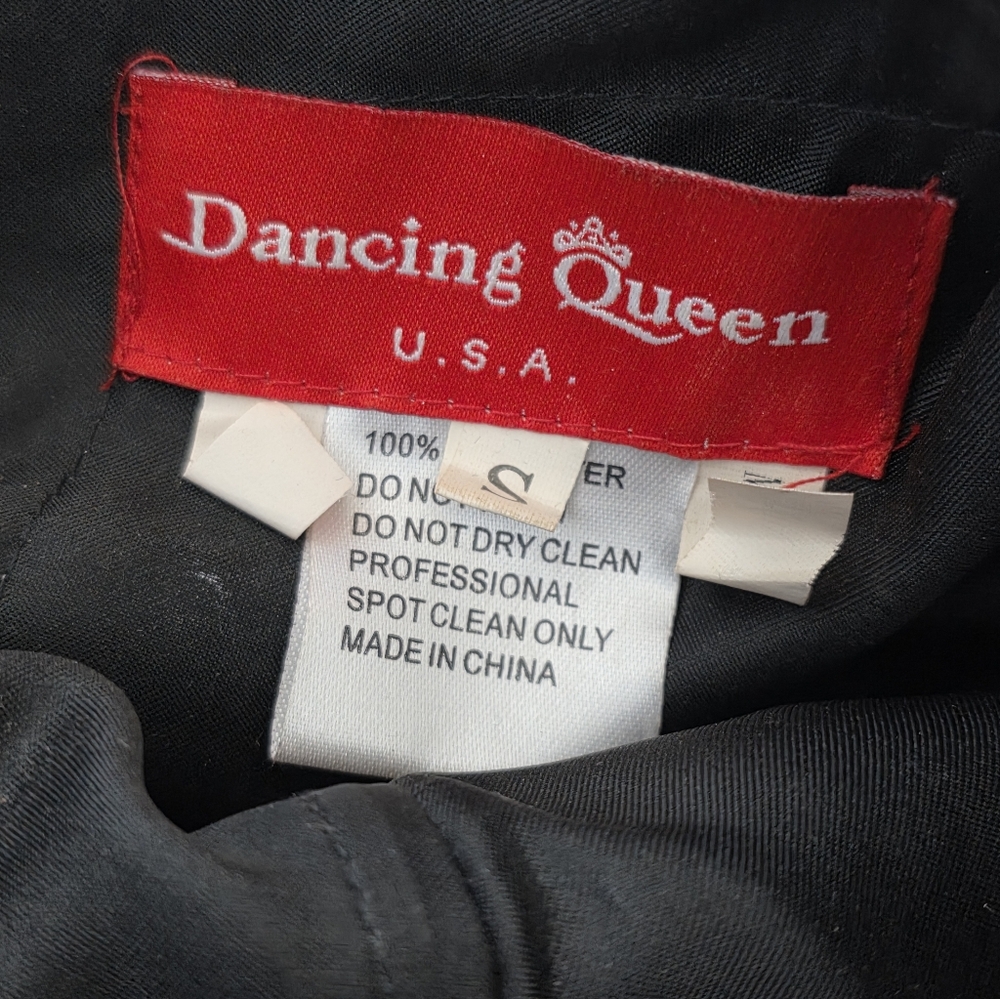 Dancing Queen Black and Gold Strapless Dress - Picture 3 of 12